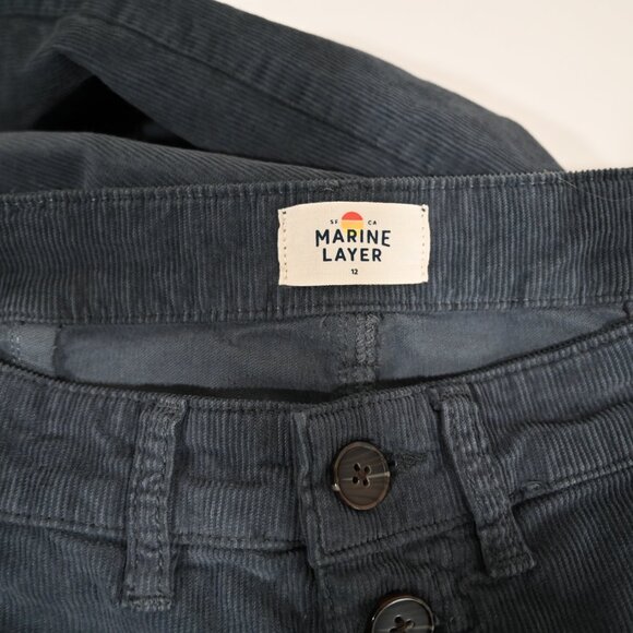 Marine Layer Size 12 Wide Leg Corduroy Cropped Pants - Picture 6 of 7